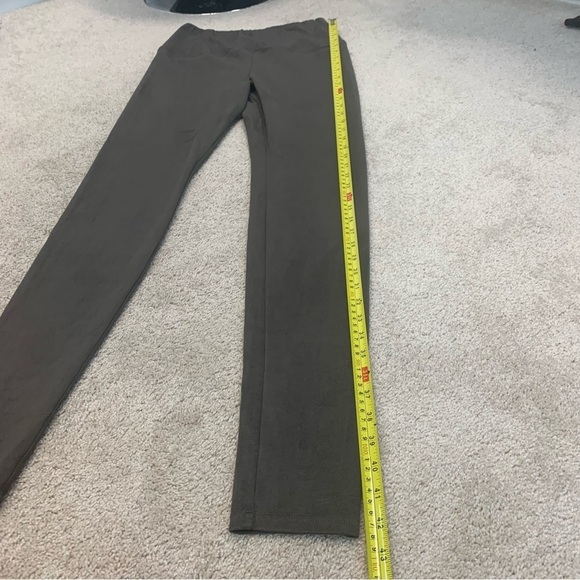 ARITZIA Wilfred Free taupe gray brown faux suede Daria leggings Sz L NWOT - Picture 10 of 12